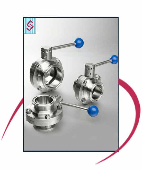 SS Butterfly Valve SMS Union