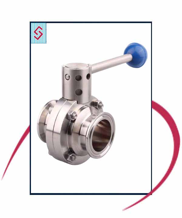 SS Butterfly Valve TC End