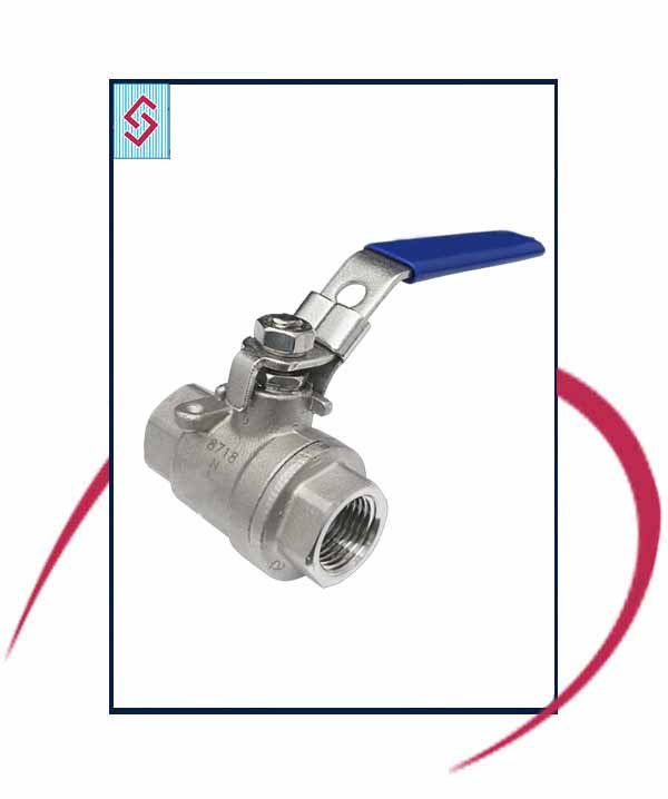Stainless Steel 2 PCS Full Bore Threaded End Ball Valve